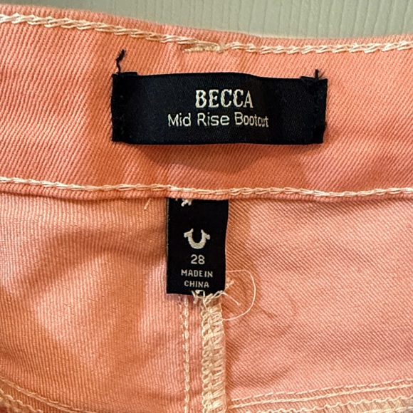 True Religion Pink Boot Cut Jeans - Picture 2 of 9